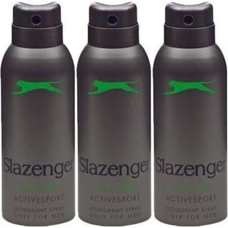 Slazenger Active Sport Yeşil Erkek Deodorant 150 ML x 3