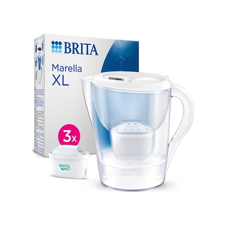 Brita Marella XL 3 Filtreli Su Arıtma Sürahisi Beyaz