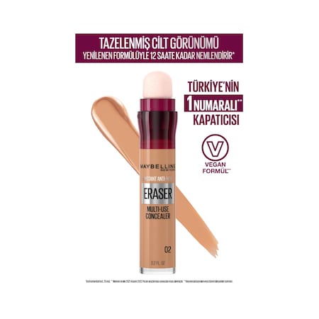 Maybelline New York Instant Anti Age Eraser Kapatıcı 02 Nude