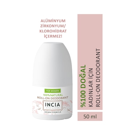 Incia Vegan Kadın Roll-On Deodorant 50 ML