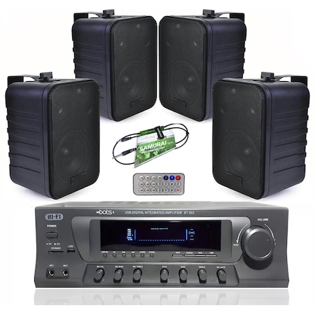 Eagletech Duvar Hoparlör Amfi Ses Sistemi Paketi - Mağaza Müzik Sistemi 4