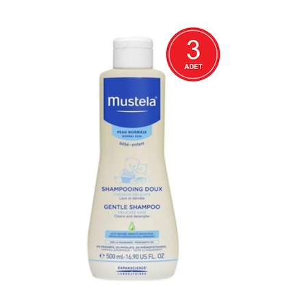 Mustela Gentle Bebek Şampuanı 3 x 500 ML