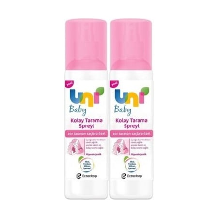 Uni Baby Bebek Kolay Tarama Çocuk Saç Spreyi 2 x 200 ML