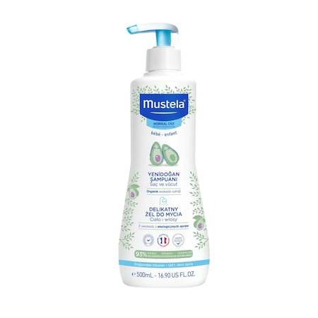 Mustela Dermo Cleansing Yenidoğan Saç ve Vücut Şampuanı 500 ML