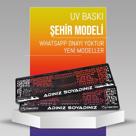 Şehir Plakalık, 2 Adet Premium Uv Baskı, Plakalıkhane