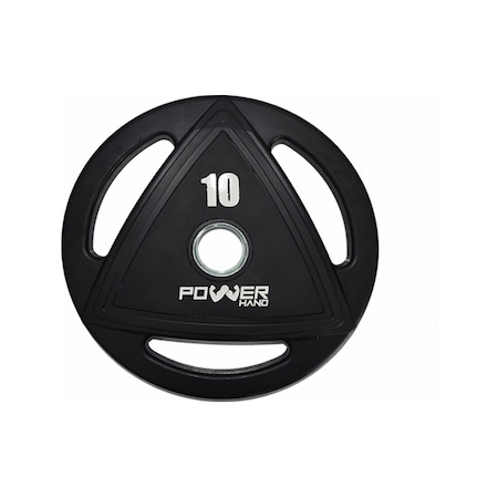 Powerhand Profesyonel Kauçuk Kaplı Olimpik Plaka 10 KG