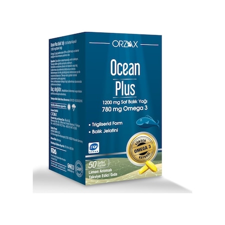 Ocean Plus Balık Yağı Omega3 1200 Mg 50 Softjel Kapsül