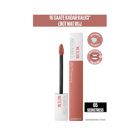 Maybelline New York Super Stay Matte Ink Likit Ruj 65 Seductress