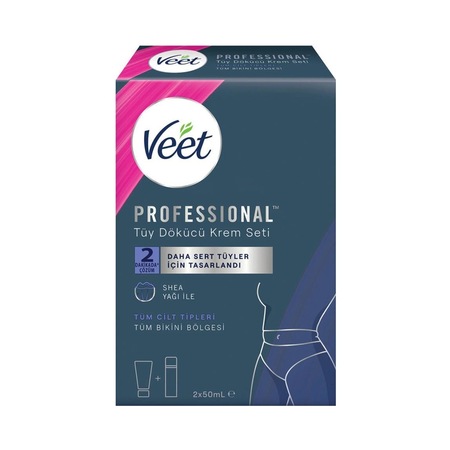 Veet Professional Bikini Bölgesi Tüy Dökücü Krem Seti 2 x 50 ML