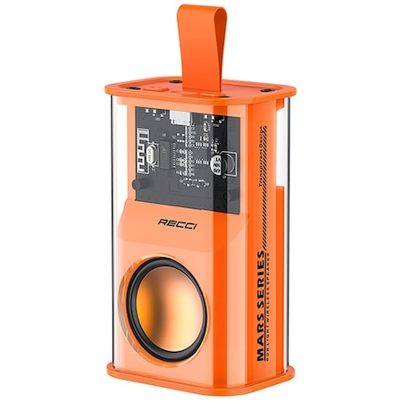 Recci RSK-W30 Mars Serisi Hi-Fi RGB Işıklı Bluetooth 5.3 Hoparlör