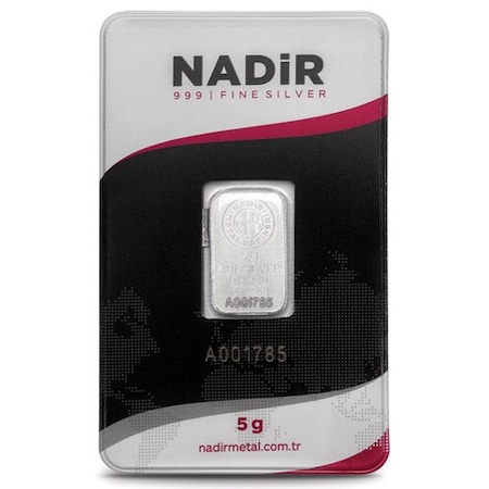 Nadir Gold 5 Gram Külçe Gümüş