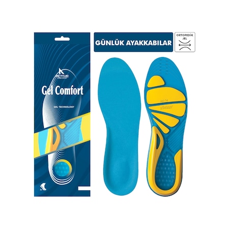 Gel Comfort Günlük Ayakkabılar için Kemer ve Metatarsal Destekli Ortopedik Jel Tabanlık