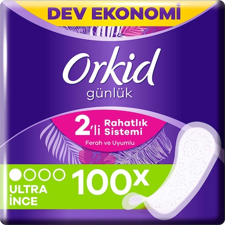 Orkid Günlük Ped Yaprak 100'lü