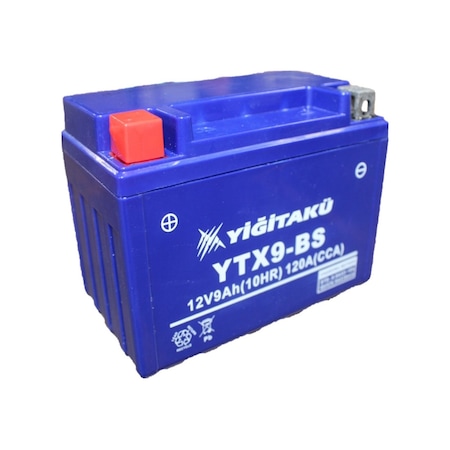 12 V 9 Ah Amper Ytx9 Bs Yiğit Akü Motosiklet Aküsü