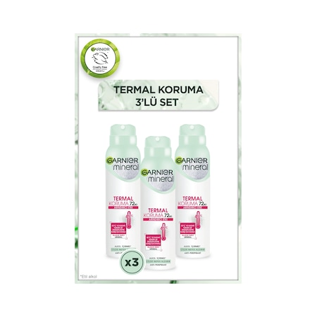 Garnier Mineral Termal Koruma Kadın Sprey Deodorant 150 ML x 3