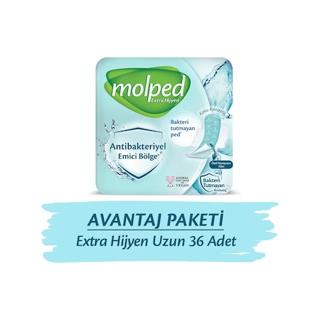 Molped Hijyenik Ped Extra Hijyen Süper Ekonomik Uzun 36'lı