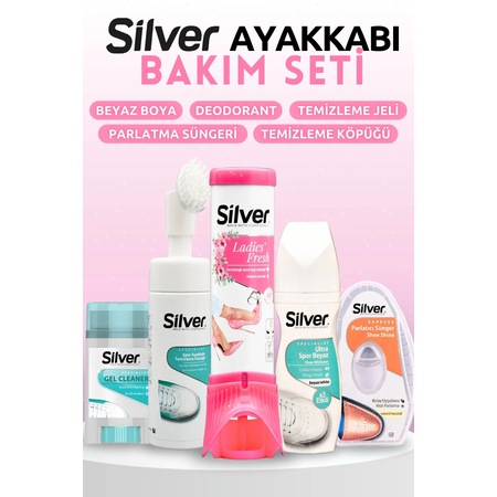 Kadın Ayakkabı Bakım Seti - Deodorant - Köpük - Ultra Beyaz Boya