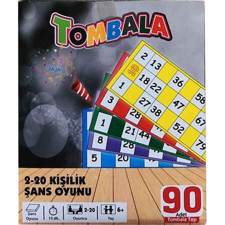 Tombala 20 Kart 90 Sayı