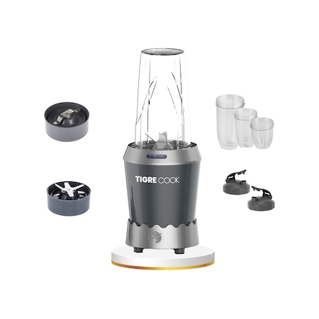 Tigrecook Nutrishake EK-2305 3 in 11000W Kişisel Smoothie Blender Gri