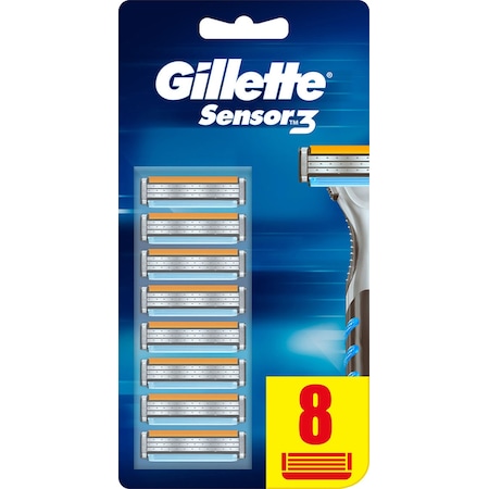 Gillette Sensor3 Yedek Tıraş Bıçağı 8'li