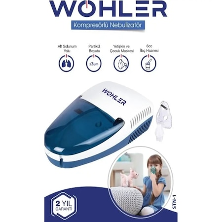 Wöhler Kompresörlü Nebülizatör Hava Buhar Makinesi Cihazı