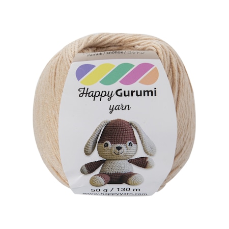 Happy Yarn Happy Gurumi Amigurumi Örgü İpi 50gr 130m Kapuçino