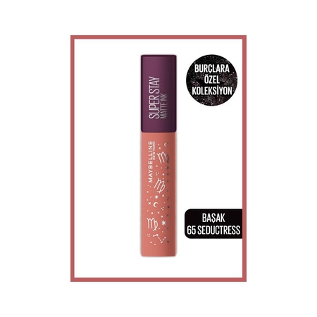 Maybelline New York Super Stay Matte Ink Zodiac Likit Mat Ruj- 65 Seductress (Başak)