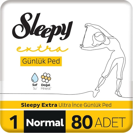 Sleepy Extra Ultra İnce Günlük Ped Normal Ped 80 Adet