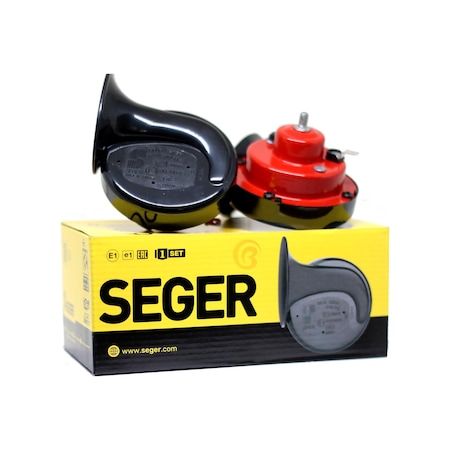 Seger Dadat Salyangoz Korna 12 V 118 Db Tek Fişli 2'li Paket