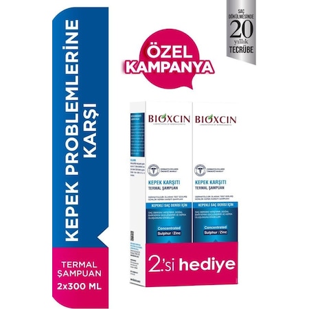 Bioxcin Aqua Termal Kepek Şampuan 2 x 300 ML