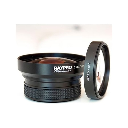 Raypro 67 MM + 12.5 Süper Macroskop Makro + Fisheye Efekt Lens