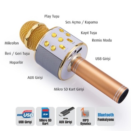 Karaoke Bluetooth Mikrofon