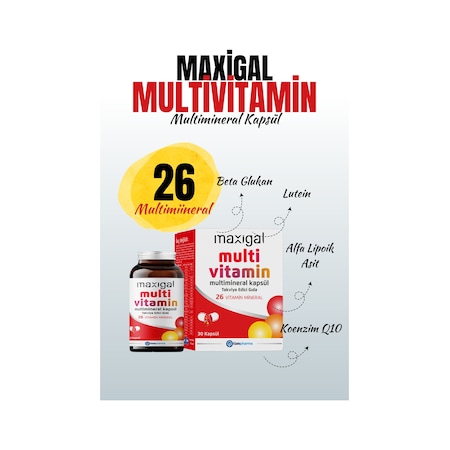 Maxigal Multivitamin Multimineral 30 Kapsül