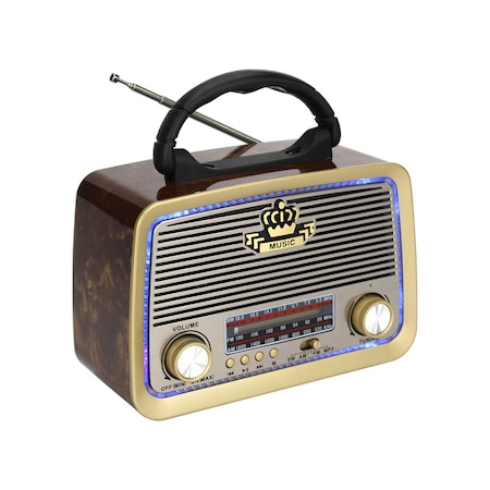 Rt-301 Bluetoothlu Fenerli Nostaljik Radyo. Radyolu Müzik Kutusu