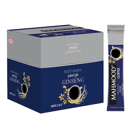 Mahmood Coffee Arabica Ginseng Aromalı Çözünebilir Granül Kahve 48 x 2.5 G