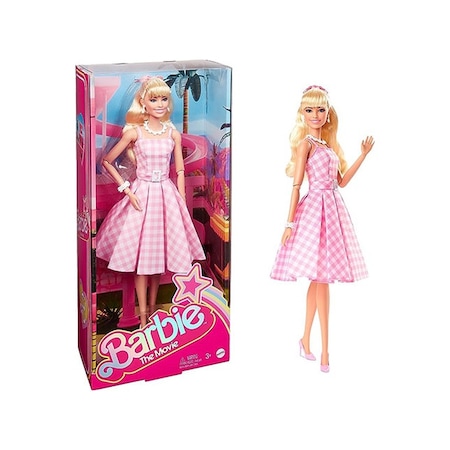 Barbie Movie - Barbie Pembe Elbiseli Bebek HPJ96