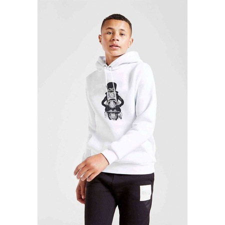 Anime One Piece Baskılı Unisex Çocuk Kapüşonlu Beyaz Sweatshirt (528882206)