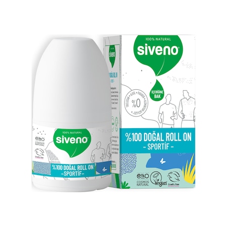 Siveno Sportif Vegan Unisex Roll-On Deodorant 50 ML