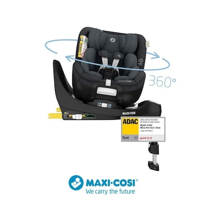 Maxi Cosi Mica Pro Eco I-Size İsofix'li 360 Dönebilir Yatabilir 0-18 KG Bebek Oto Koltuğu Authentic Graphite