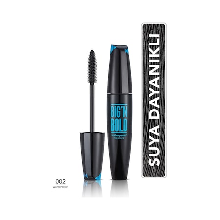 Flormar Big'N Bold Suya Dayanıklı Dolgunlaştırıcı Maskara 002 Waterproof