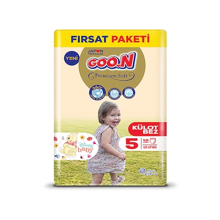 Goon Külot Bez 5 Numara Premium Soft 58 Adet