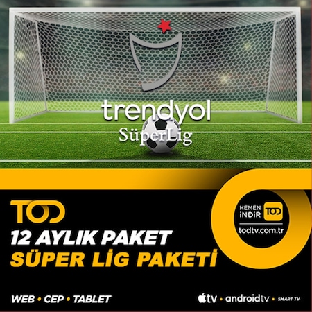 Tod 12 Aylık Süper Lig Paketi - (Web + Cep + Tablet + Smart Tv) (452510067)