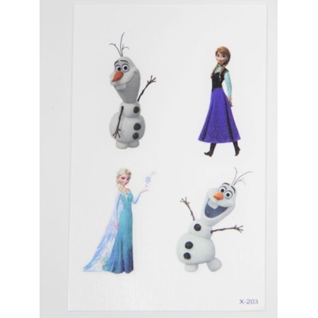 Elsa Frozen Mini Çocuk Geçici Dövme El,kol,bilek,göğüs Dövme,tatt