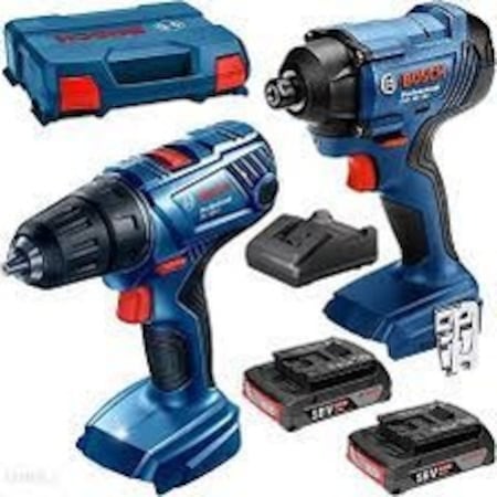 Bosch GSR 180 Akülü Vidalama + GDR 18V-160 Somun Sıkma 2.0Ah Çift Akülü Set – 0615990M8J