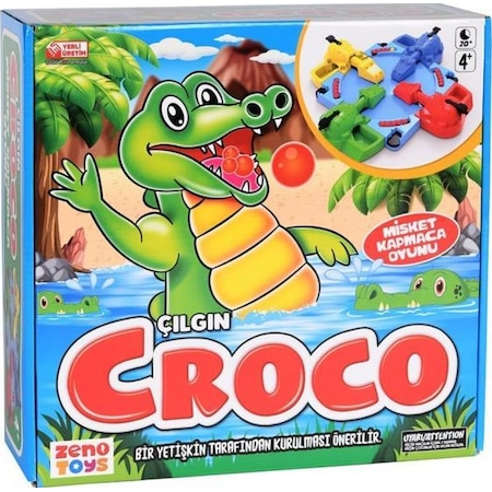 Zeno Toys Zn001 Çılgın Croco Misket Kapmaca Oyunu 4'lü