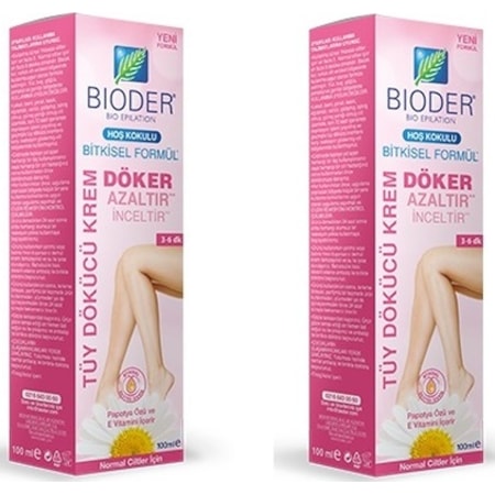 Bioder Tüy Azaltıcı Etkili Tüy Dökücü Krem 2 x 100 ML