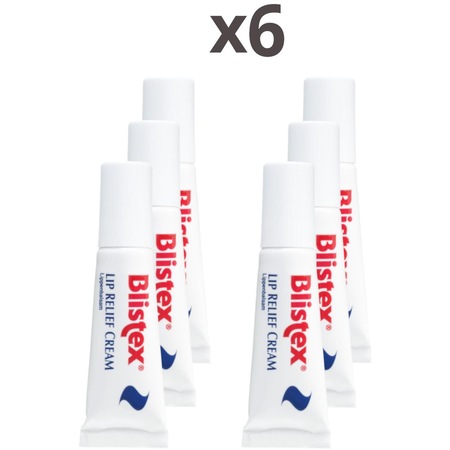 Blistex Lip Relief Cream SPF10 Çatlamış Dudaklar için Bakım Kremi 6 x 6 ML