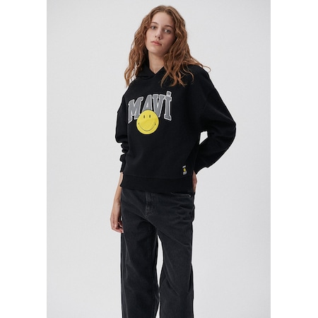 Mavi - Mavi X Smiley Originals Siyah Sweatshirt 1s10038-900