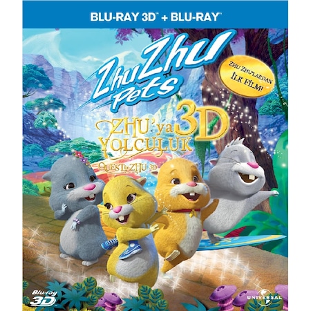 Zhu Zhu Pets:Quest For Zhu-Zhu'Ya Yolculuk 3D+2D Blu-Ray Tek Disk