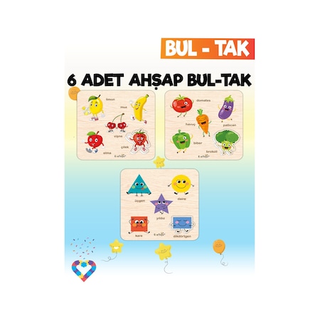 Eğitici 6 Adet Bul-tak Oyuncak-2